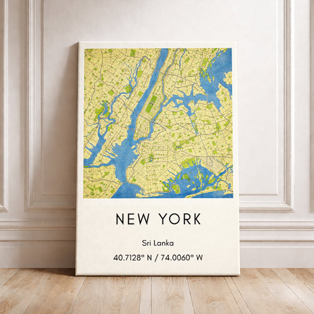 New York City Map Art Print Modern Minimalist City Map Poster USA Wall Decor Travel Gift Manhattan Art