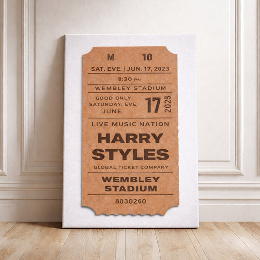 Coldplay Concert Ticket Stub Print Rose Bowl Los Angeles 2017 Retro Music Wall Art A Head Full of Dreams Tour Gift for Coldplay Fans (Copy)