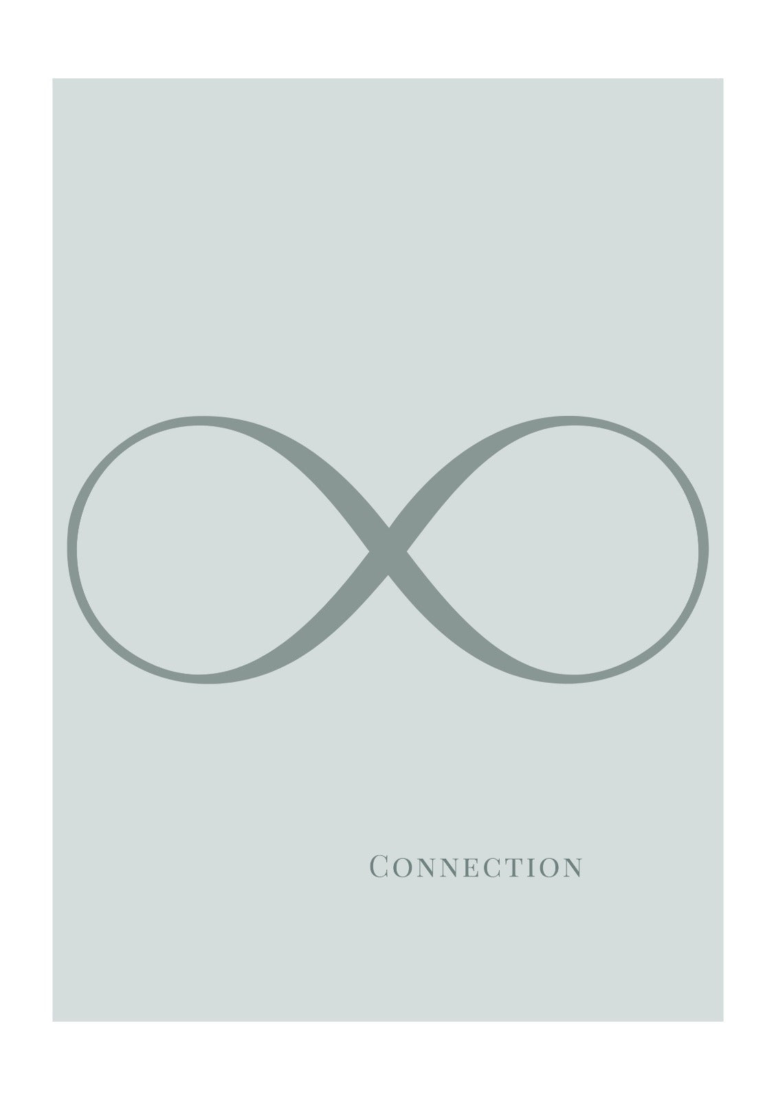 Infinity Connection Minimalist Wall Art – Modern Symbolic Line Art Print