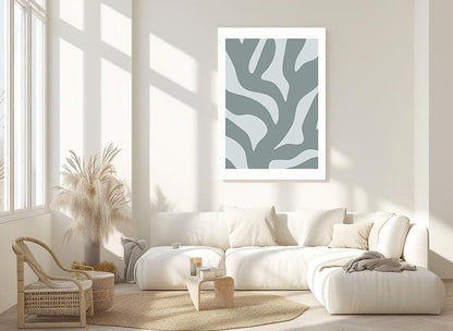Minimalist Abstract Gray Pattern Wall Art – Contemporary Neutral Decor Print for Modern Home and Office Interior Design