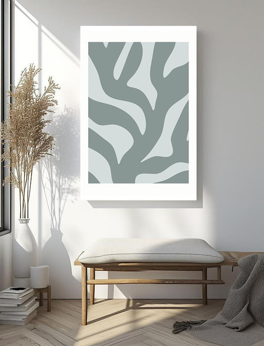 Minimalist Abstract Gray Pattern Wall Art – Contemporary Neutral Decor Print for Modern Home and Office Interior Design