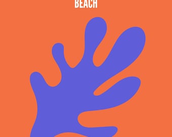 Agonda Beach Goa Poster – Modern India Beach Wall Art, Tropical Travel Print